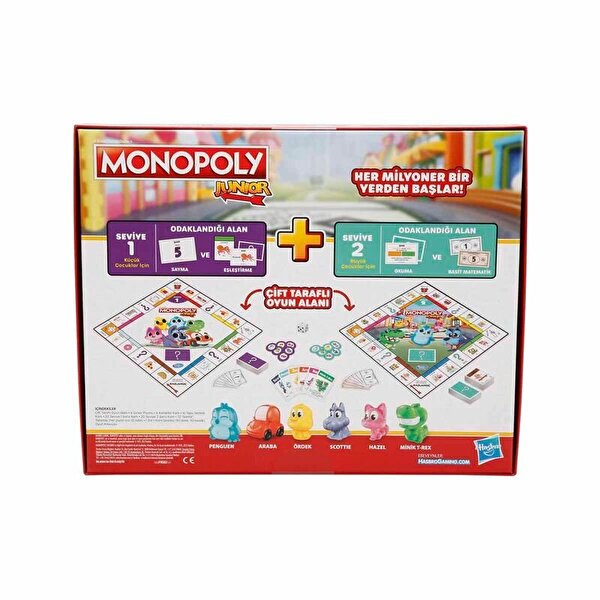 Monopoly Junior 2'si 1 Arada F8562