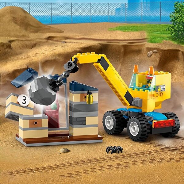 LEGO City İnşaat Kamyonları ve Yıkım Gülleli Vinç 60391