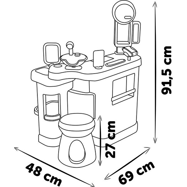 Smoby Berber Dükkanı Oyun Seti