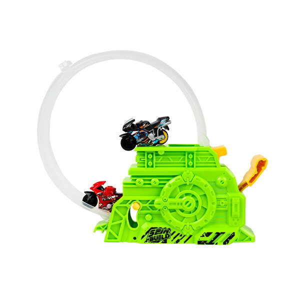 Spin N Build Motosiklet ve Fırlatıcı Seti