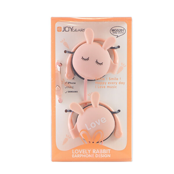 Joygears Tavşan Kulaklık Somon