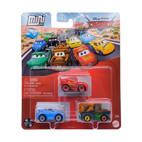 Cars Mini Karakter Arabalar Üçlü Paket JLK47