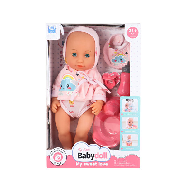 Babydoll My Love Tuvalet Eğitimi Seti 35 Cm Pembe Kıyafetli
