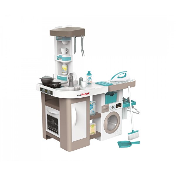 Smoby Tefal 2in1 Sesli Çamaşır Makineli Mutfak Seti