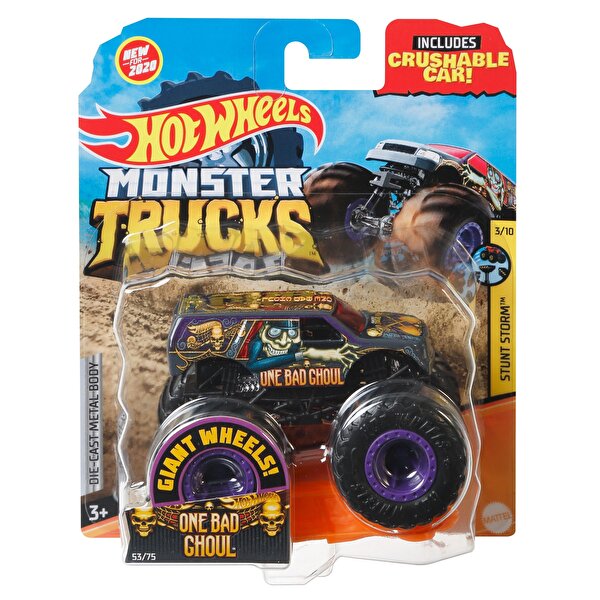 Hot Wheels Monster Trucks 1:64 Arabalar One Bad Ghoul GJD99