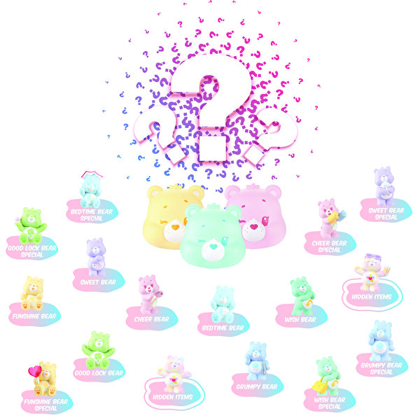 Care Bears Little Things Serisi Sürpriz Paket Koleksiyon Figürü