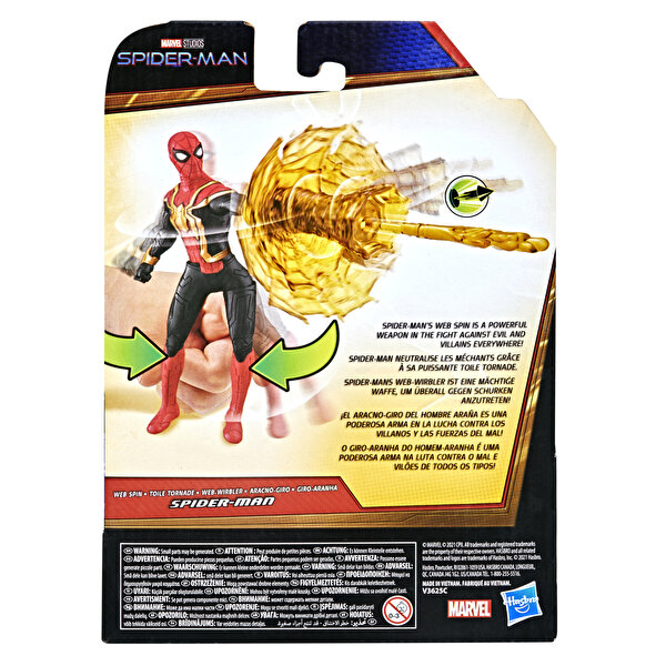 Spiderman 15 cm Deluxe Web Spin Spiderman Figür F1917