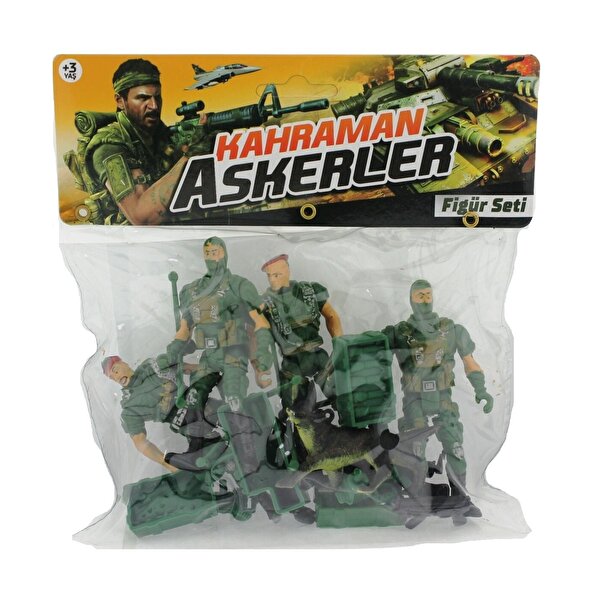 Kahraman Askerler Poşette Figür Set