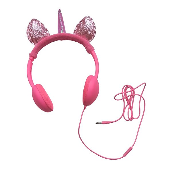 Unicorn Mikrofonlu Kulaklık Fuşya
