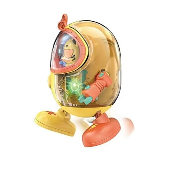 Işıklı Müzikli Robot Kedi T-1A Turuncu