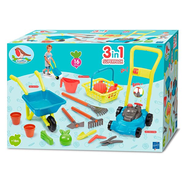 Ecoiffier 3'ü 1 Arada Bahçe Seti