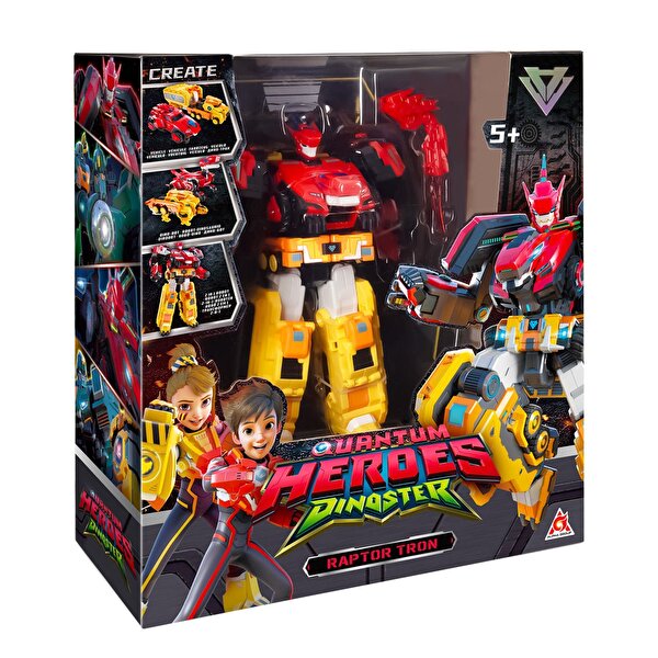 Dinoster 2’si 1 Arada Dönüşen Raptor Tron Robot Seti