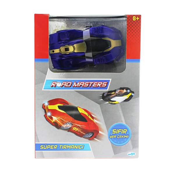Roadmasters Duvarda Yürüyen Araba Mavi Gümüş