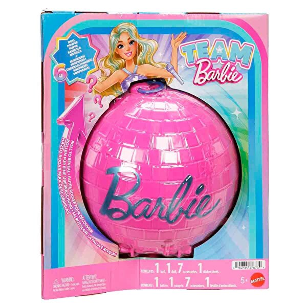 Barbie Team Barbie Roll & Reveal Pop Yıldızı Bebek ve Aksesuarları JMK19