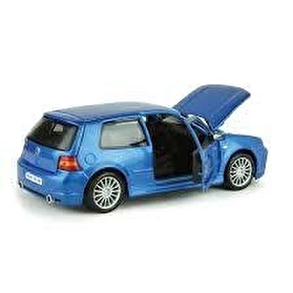 1:24 Ölçekli Mavi Volkswagen Golf R32