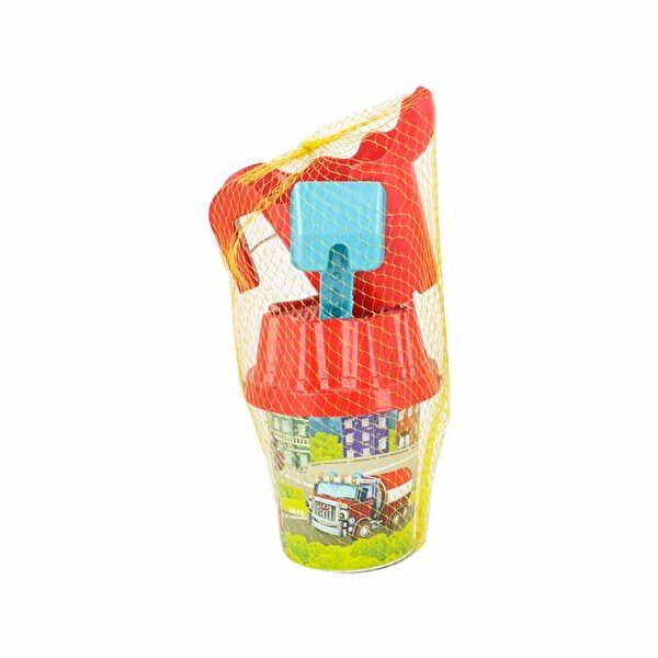 Kırmızı Kapaklı Kırmızı Suluklu Kova Seti 1011