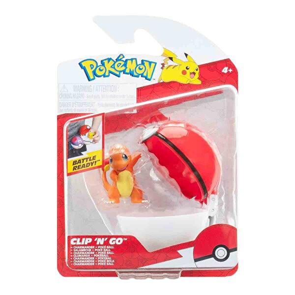 Pokemon CIip N Go Figür Charmander ve Poke Ball