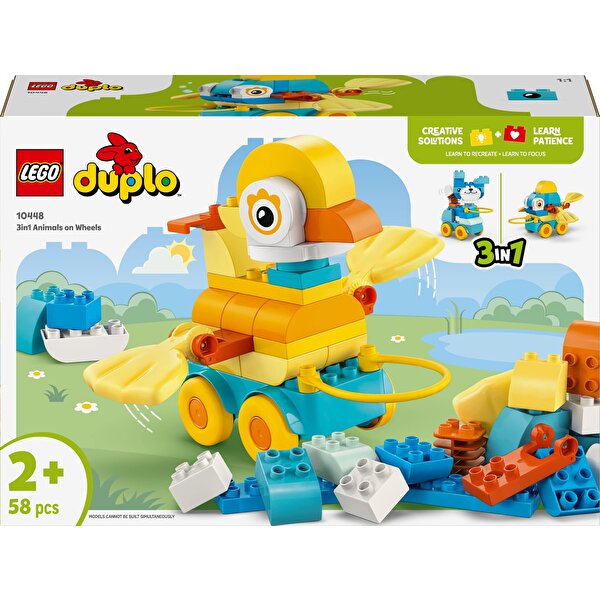 LEGO Duplo 3’ü 1 Arada Tekerlekli Hayvanlar 10448