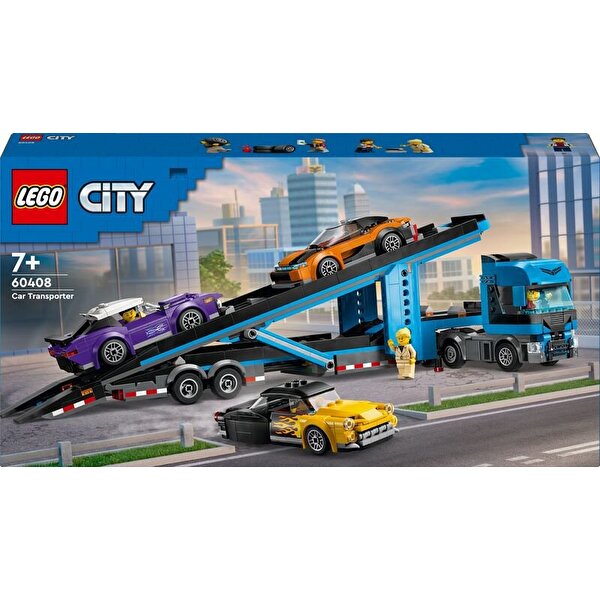 LEGO City Spor Arabalı Araç Taşıma Kamyonu 60408