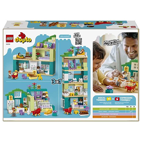 LEGO DUPLO Kasabası 3’ü 1 Arada Figürlü Modern Aile Evi 10470
