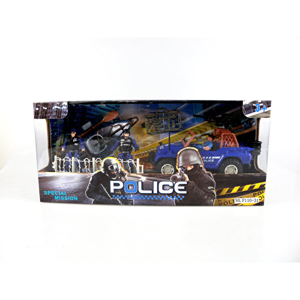 Jeep'li Polis Timi Oyun Seti F11031