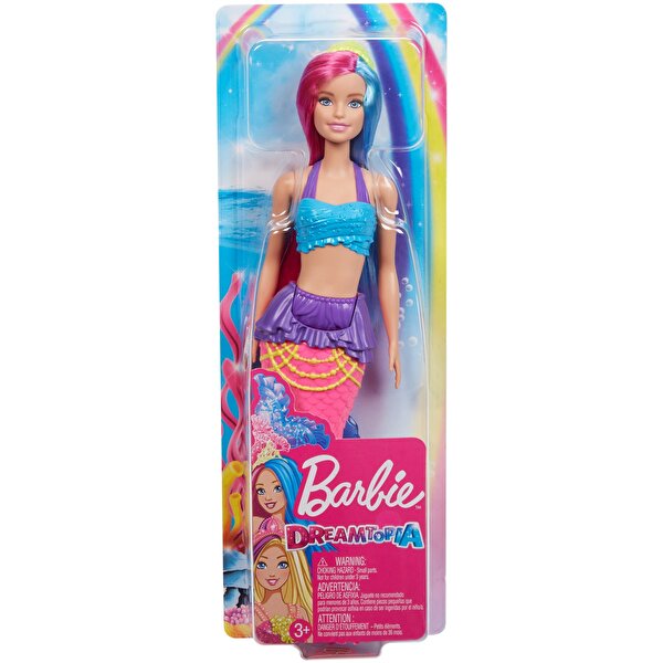 Barbie Dreamtopia Denizkızı Bebekler Pembe Mavi Saçlı (GJK08)