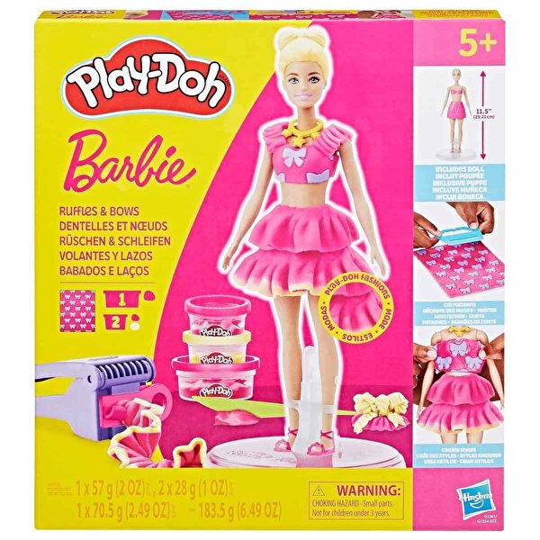 Play Doh Barbie Fırfırlar ve Fiyonklar Oyun Hamuru Seti G1361