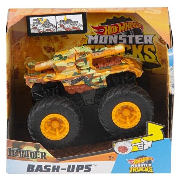 Hot Wheels Monster Trucks Kırılan Arabalar Serisi Invader GKD31