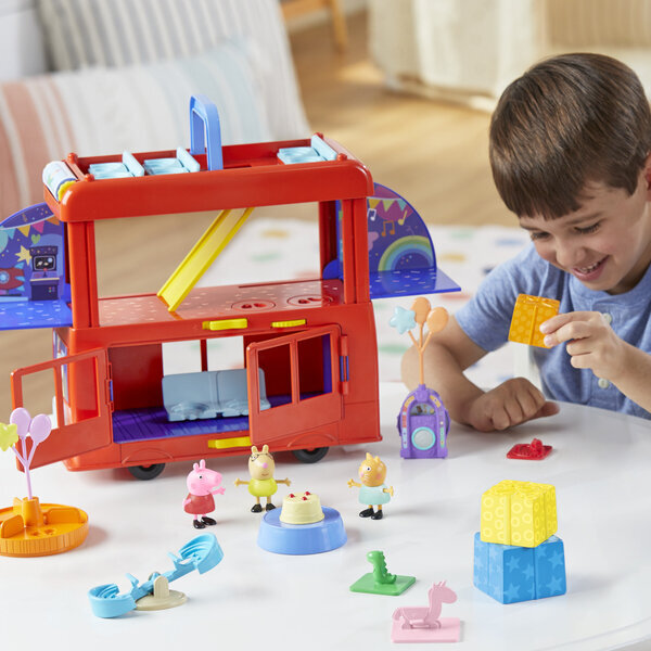 Peppa Pig 2'si 1 Arada Parti Otobüsü F8881