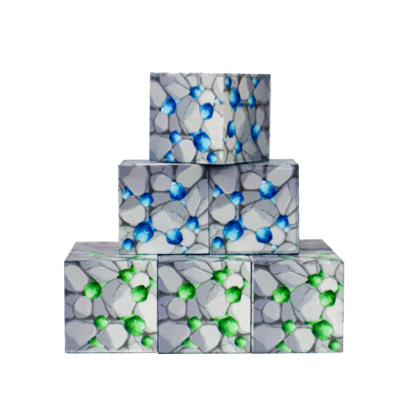 Magnivity Manyetik Bloklar Renkli Maden 9 Parça