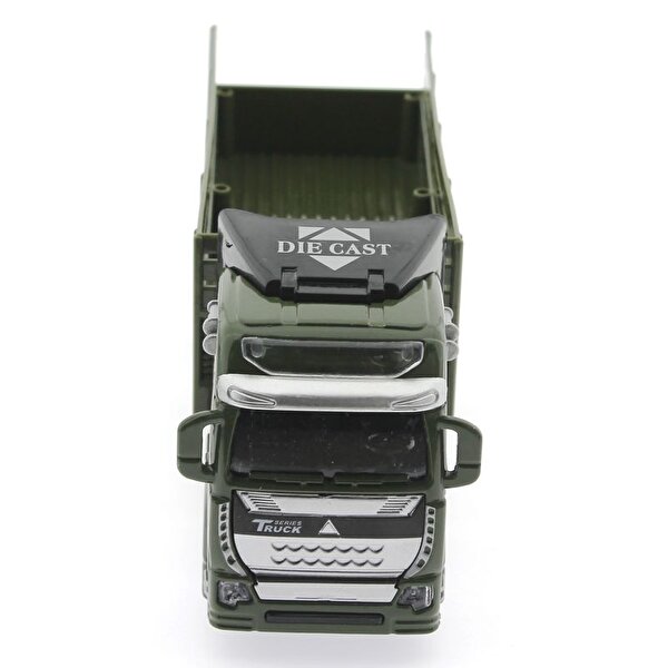 Sürtmeli Die Cast Metal Gövdeli Kamyon