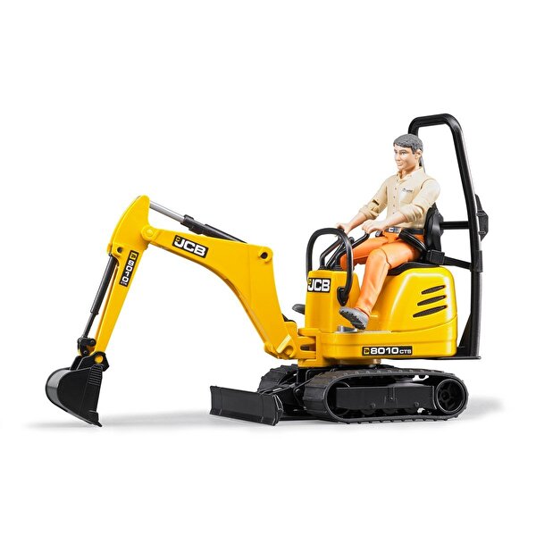 Bruder Jcb Mikro Ekskavatör 8010 Cts ve İnşaat İşçisi