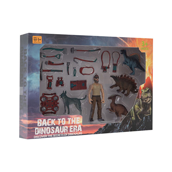 Erkek Figürlü Dinozor Set
