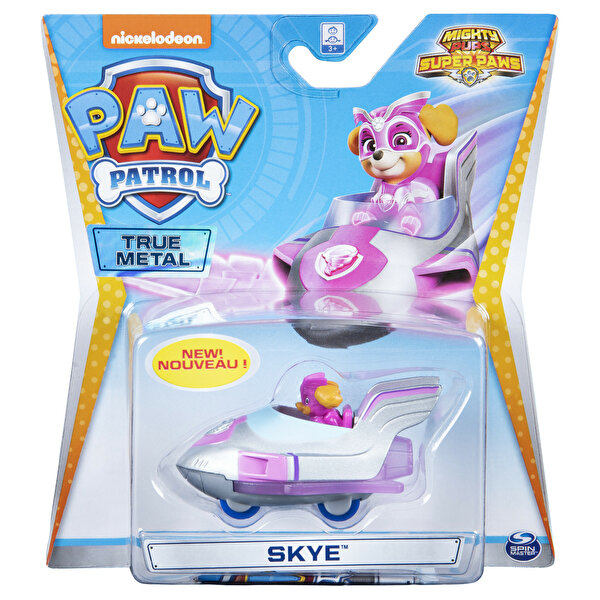 Paw Patrol True Metal Die Cast Araçlar (Mighty Pups) Skye