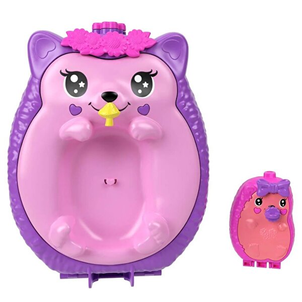 Polly Pocket Çanta Olabilen Micro Oyun Setleri Hedgehog Mom & Baby JBJ91