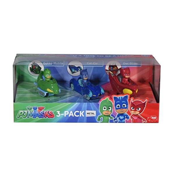 PijaMaskeliler Üçlü Metal Araçlı Figürler