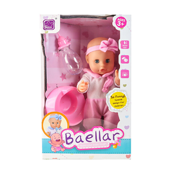 Biberonlu Bebeğim Pembe