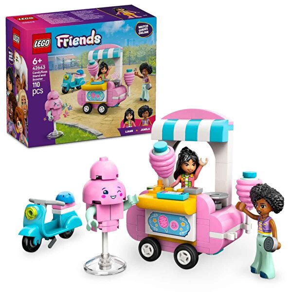 LEGO Friends Pamuk Şeker Standı ve Scooter 42643