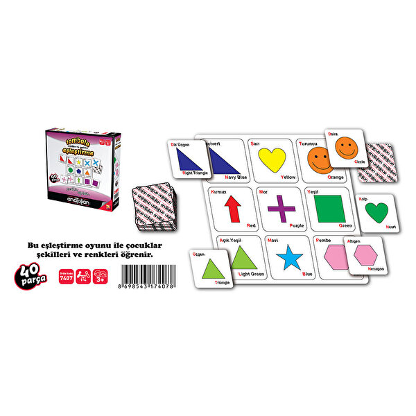 Tombala Şekiller ve Renkler Eşleştirme Oyunu