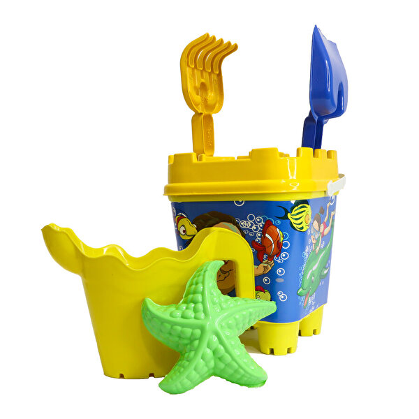 2016 Mas Resimli Çantalı Kale Kova Kürek Takımı Mavi Çantalı