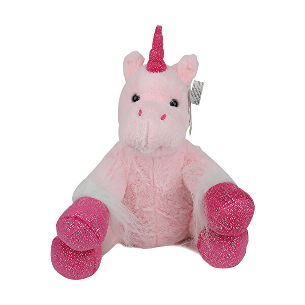 Pembe Boynuzlu Unicorn Peluş 40 Cm