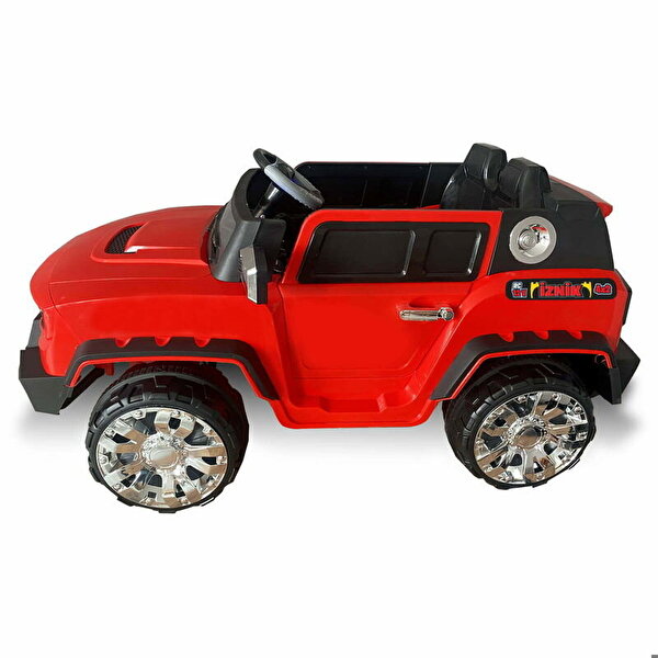 İznik 12 Volt Çift Kişilik Uzaktan Kumandalı Akülü Araba Kırmızı