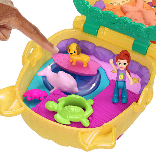 Polly Pocket Ananas Köpekçik Plajı Mini Oyun Seti JFV00