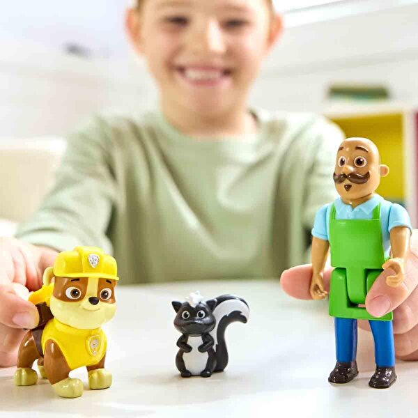 Paw Patrol 3’lü Figür Seti Rubble Ve Mr. Porter