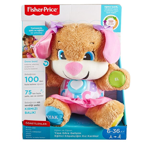 Fisher Price Eğlen ve Öğren Yaşa Göre Gelişim Eğitici Köpekçiğin Kız Kardeşi FPP83