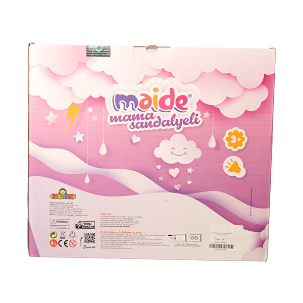 Konuşan Maide Bebek Mama Sandalyeli Oyun Seti Tavşanlı Tişörtlü