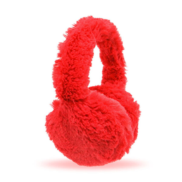 Peluş Kulaklık Kırmızı