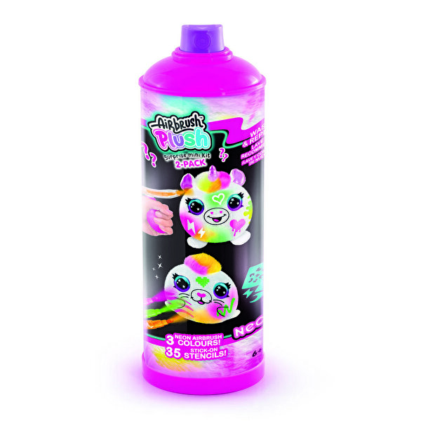 Airbrush Plush Sürpriz Mi̇ni̇ Neon Peluş 2’li Paket