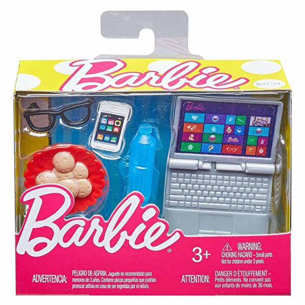 Barbie'nin Hayatından Eğlenceli Aksesuarlar Teknoloji Temalı FHY68
