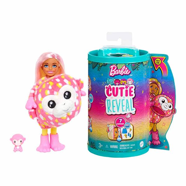 Barbie Cutie Reveal Bebekler Chelsea Tropikal Orman Serisi HKR14